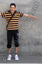 Whole Body Head Man T poses Casual Slim Average Street photo references